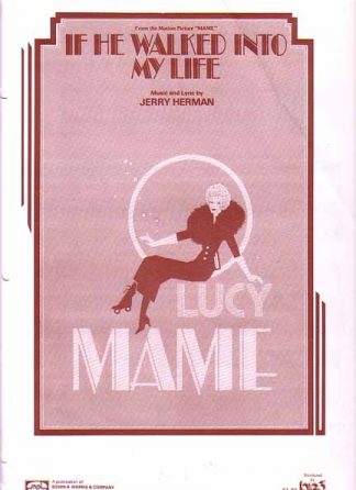 If He Walked Into My Life 1966 Sheet Music from MAME