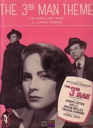 The 3rd Man Theme Song 1949 Sheet Music