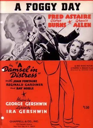 A Foggy Day 1937 Sheet Music with Fred Astaire