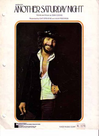 Another Saturday Night 1963 Sheet Music with Cat Stevens