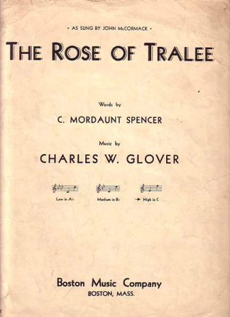 The Rose of Tralee 1933 Sheet Music - Charles W. Glover