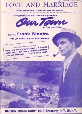 Love and Marriage - Frank Sinatra 1955 Sheet Music