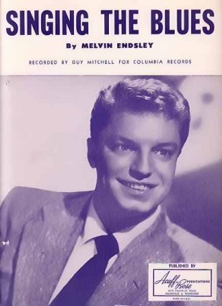 Singing The Blues - Guy Mitchell 1954 Sheet Music