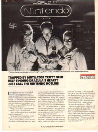World of Nintendo 1990 Magazine Article