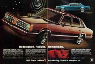 Pontiac Grand LeMans 1978 Car Ad - Redesigned. Resized. Remarkable