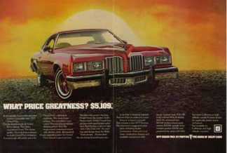 Pontiac Grand Prix 1977 Car Ad - Priced at $5,109 in 1977