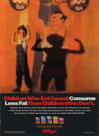 Kellogg's Company 1998 Ad - Kids in Advertising - Consume Less Fat
