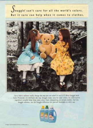 Lever Brothers Company 1998 Ad -  Snuggle the Bear