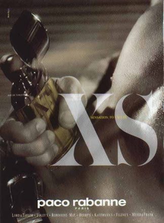 Paco Rabanne Cologne 1994 Ad - XS Sensation. To Excess