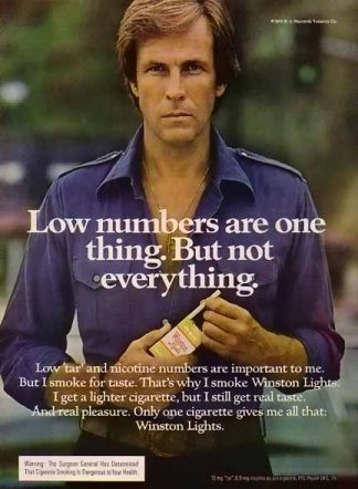 Winston Cigarette 1976 Ad - Men of Winston - Low Numbers