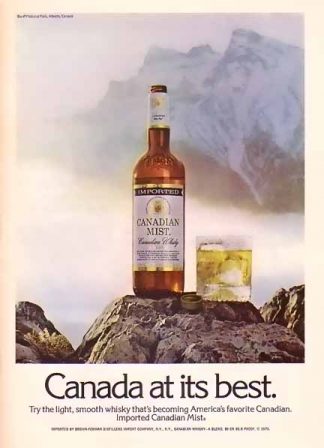 Canadian Mist Whisky 1976 Ad - Alberta, Canada