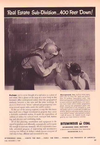 Bituminous Coal Institute 1949 Ad - Southern Illinois Coal Fields
