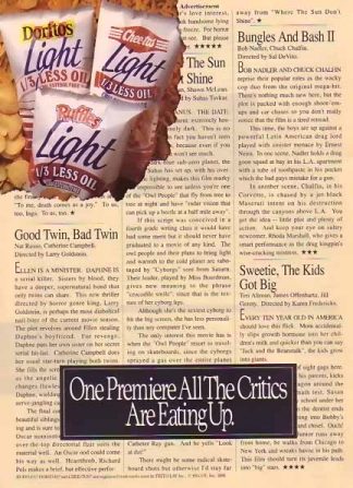 Frito Lay Light 1990 Ad Critics are Eating Up