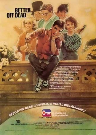 John Cusack 1986 Better Off Dead Movie Ad