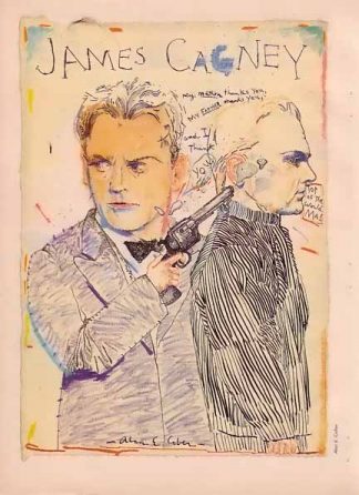 James Cagney 1985 Alan E. Cober Magazine Drawing