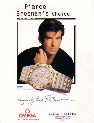 Pierce Brosnan 1998 Omega Watch Ad