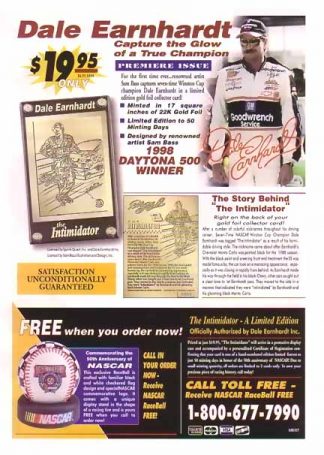 Dale Earnhardt 1999 Sport Quest Ad