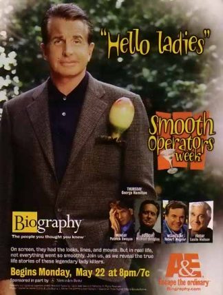 George Hamilton 2000 A&E Biography Ad