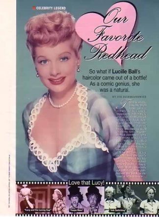 Lucille Ball 1996 Magazine Article Photo