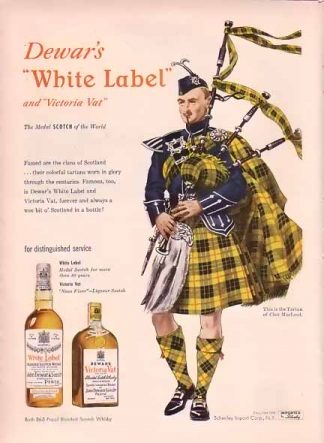 Dewar's White Label 1948 Ad - Clan of MacLeod