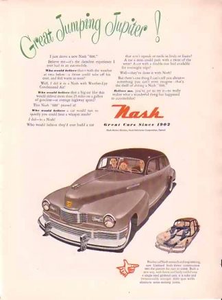 Nash Motors 1948 Ad - Jumping Jupiter!