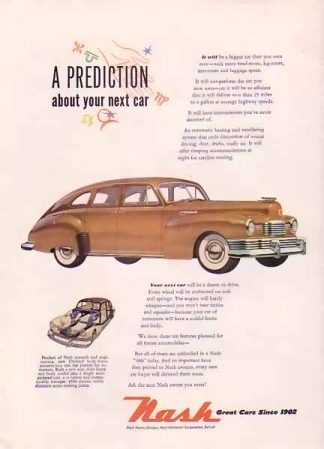 Nash Motors 1948 Ad - A Prediction!