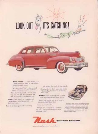 Nash Motors 1948 Ad - It's Catching!