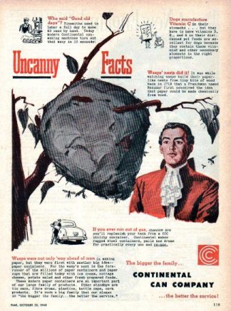 Continental Can Company 1948 Ad Wasps