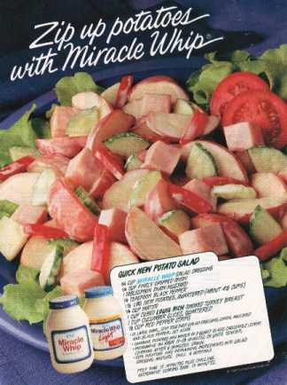 Miracle Whip  Quick New Potato Salad Recipe 1990 Advertisement