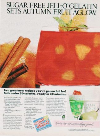 Merry Berry Cups Recipe 1985 Jello Ad