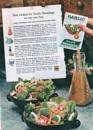 Garlic Dill Dressing 1961 Good Seasons Ad