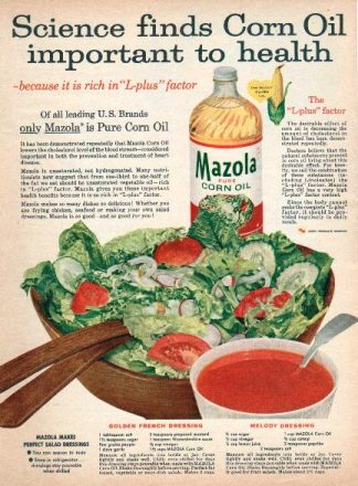 Mazola Brand - Melody Dressing Recipe 1959 Advertisement