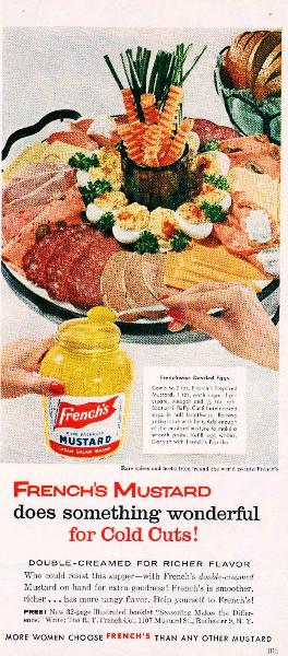 Frenchwise Deviled Eggs Recipe 1956 French's Ad