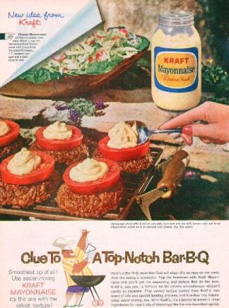 Kraft Cheese Mayonnaise Recipe 1961 Ad