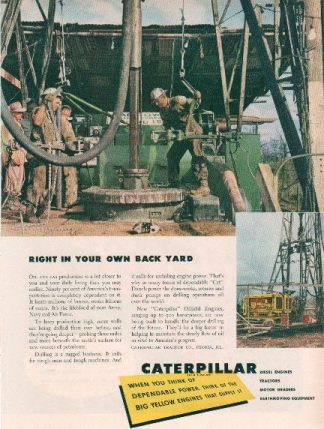 Caterpillar Diesel Oilfield Engine 1949 Ad