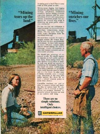 Caterpillar 1975 Ad Mining