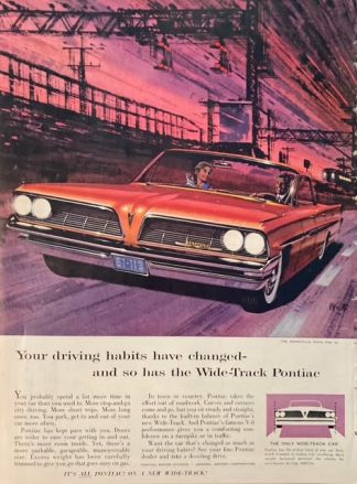 The Pontiac Bonneville Vista for 1961 Advertisement – Driving Habits