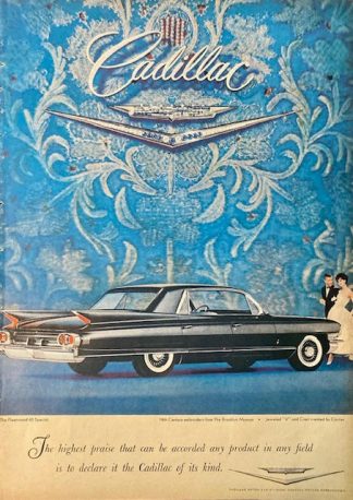 1961 Cadillac Car Advertisement The Fleetwood 60 Special Dark Blue