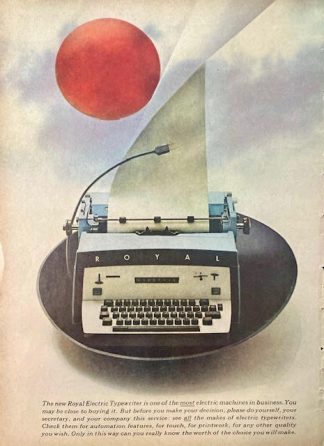 Royal Electric Typewriter 1961 Advertisement – The New!