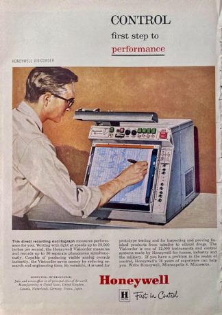 Honeywell 1961 Ad - Control first step to performance