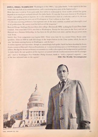 Times Magazine Ad 1961 – John L. Steele