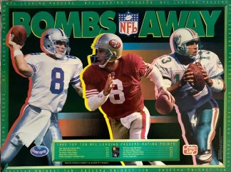 Ocean Spray & Frito Lay 1992 NFL Posters - Ground Assault, Super Sackers, Airstrike, Trench Warfare, and Bomb’s Away FULL SET of 5