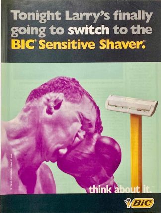 BIC Razor Ad 1996 – Bic Sensitive Shaver - Larry