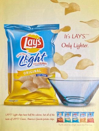 Frito Lay Lays Potato Chips 2005 Ad – Light Lays Fat Free Chips