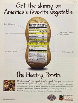 Potato Board 2004 Advertisement – Dr. George Blackburn and Ann M Coulston