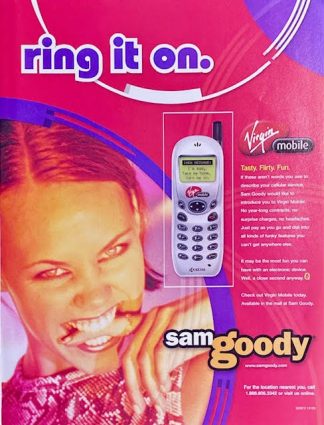 Virgin Mobile 2002 Cell Phone Ad – “ring it on!”