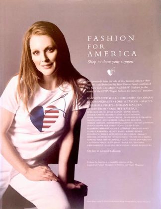 Julianne Moore - Print Magazine Advertisement 2001 Fashion for America