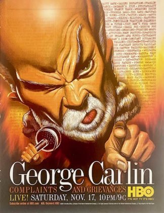 George Carlin Complaints and Grievances Show 2001 Advertisement – HBO