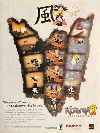 KLONOA 2 Lunatea’s Veil 2001Ad – The Story of a Hero…