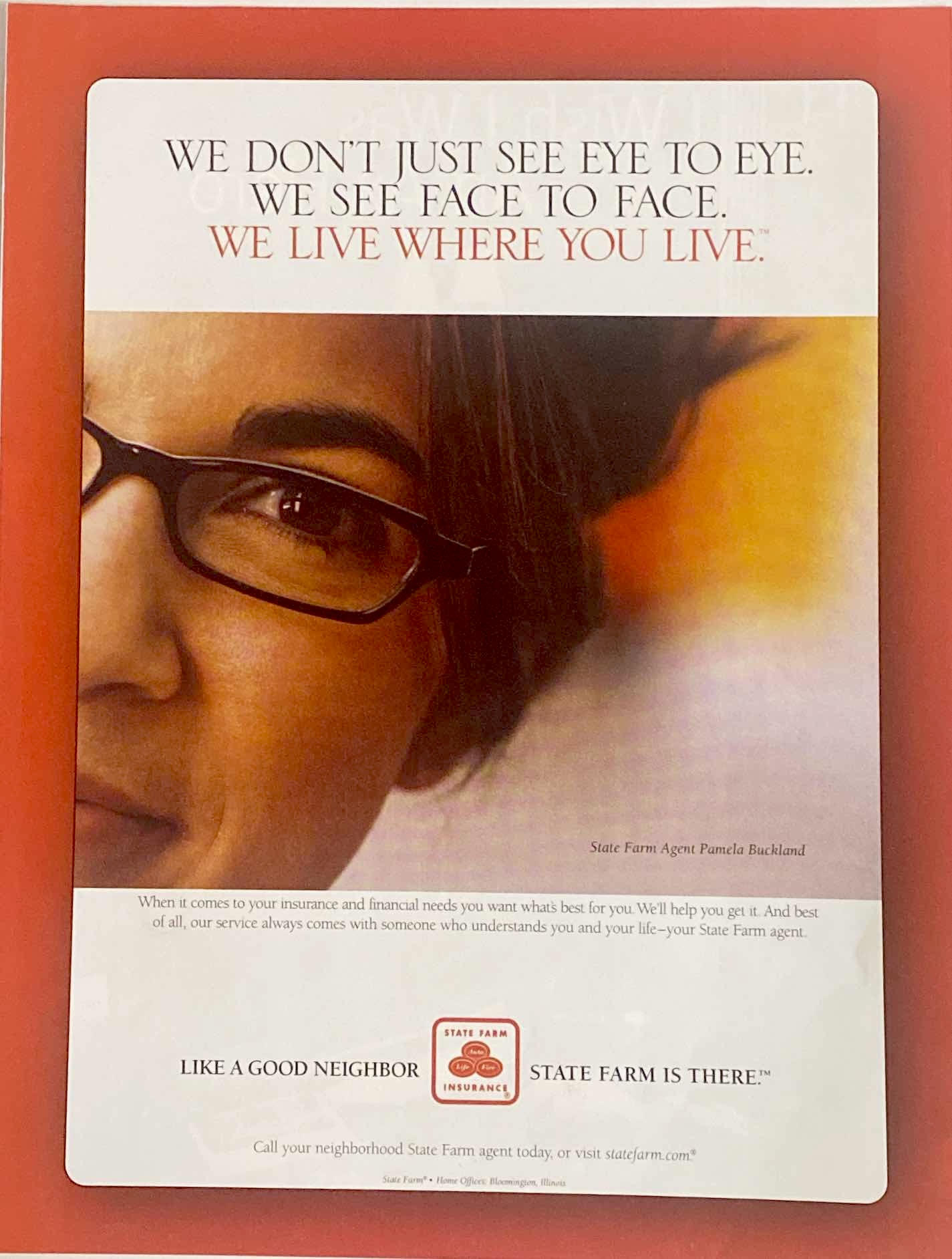 State Farm 2002 Advertisement with Pamela Buckland